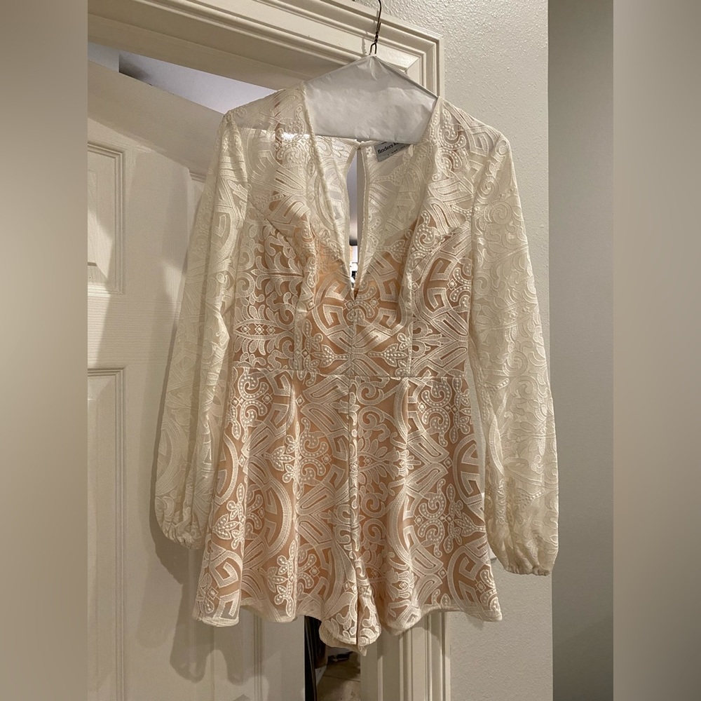 Finders Keepers Lace Romper (BRIDAL)